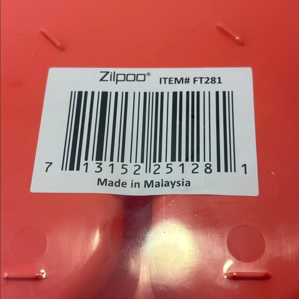 Zilpoo Red Plastic Plastic utensil Storage Box Case NWT